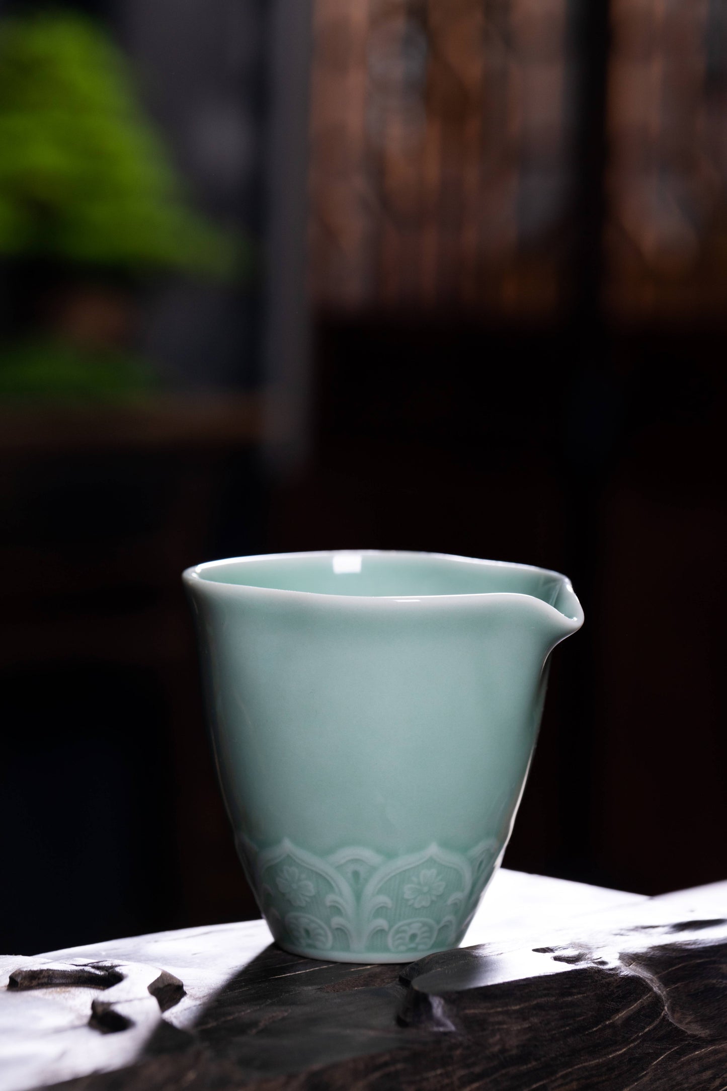 Longquan Celadon 8-Head Dunhuang teapot set