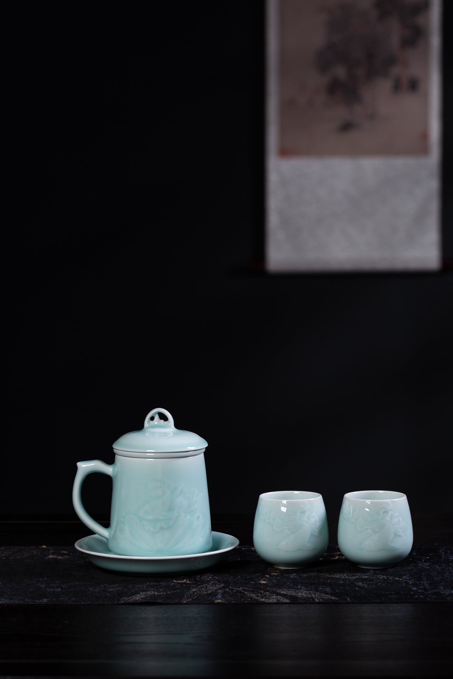 Dragon Fish 5 pieces tea set