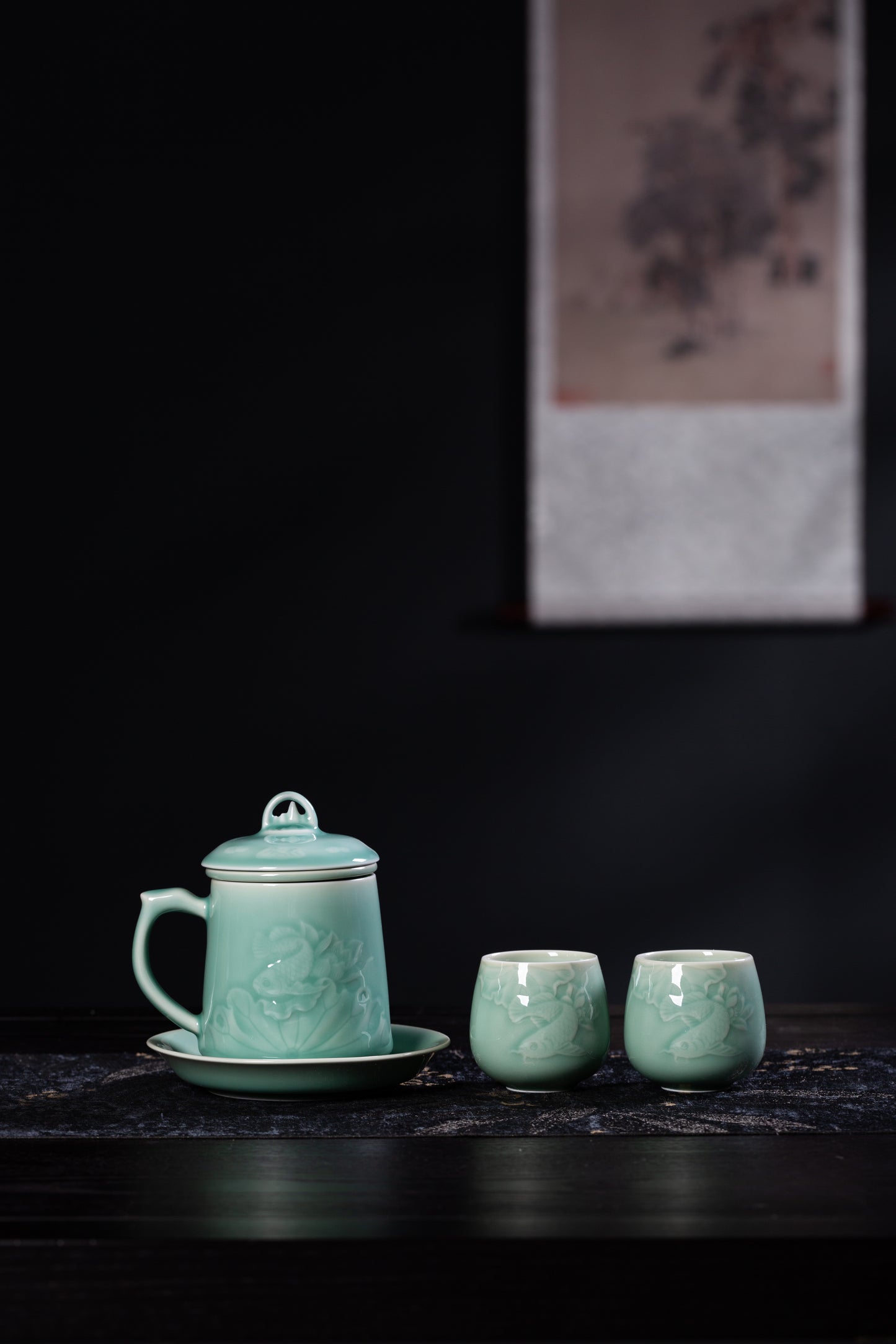 Dragon Fish 5 pieces tea set