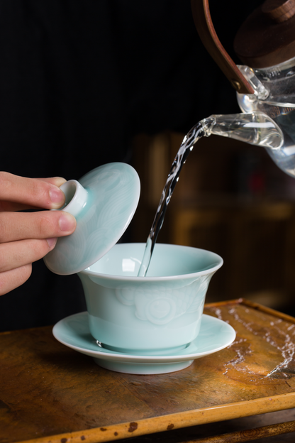 Gaiwan Kung Fu Goldfish Teacups and saucer set