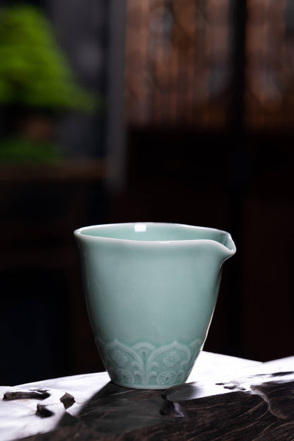 Longquan Celadon 8-Head Dunhuang teapot set