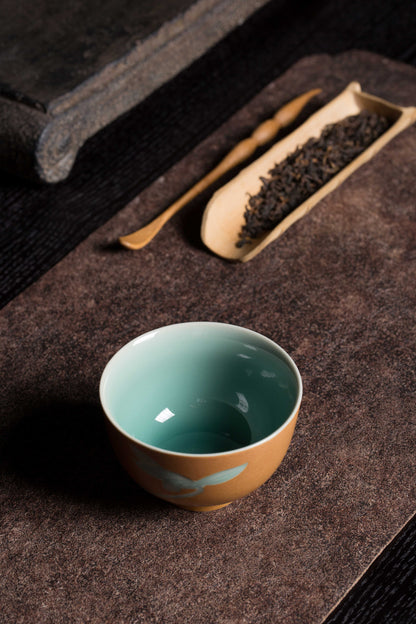 Longquan celadon master cup, Elegant Orchids Master cup, Host-Cup