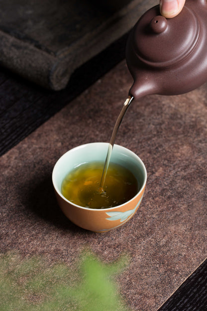 Longquan celadon master cup, Elegant Orchids Master cup, Host-Cup