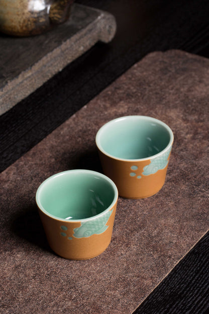 Longquan celadon master cup, Goldfish Master cup, Host-Cup
