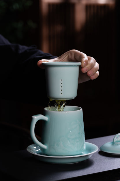 Dragon Fish 5 pieces tea set