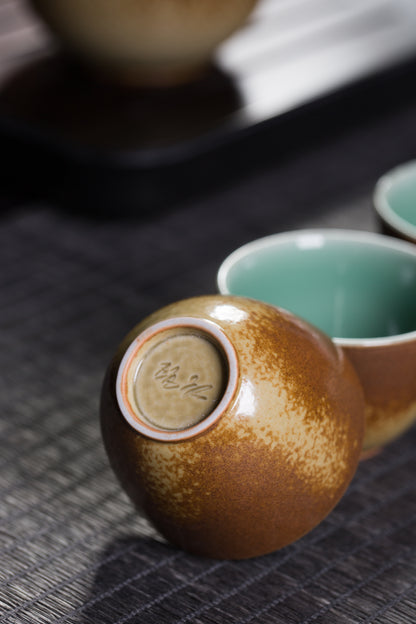 Abundance of Gold and Jade, Longquan Celadon 5- Head teapot with tea tray