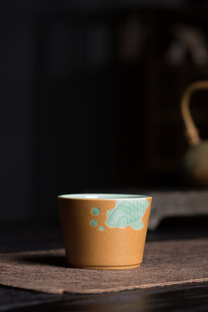 Longquan celadon master cup, Goldfish Master cup, Host-Cup