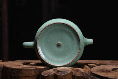 Longquan Celadon Ge Kiln Xishi 10 Head Teapot set